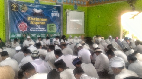 Ket Gambar : Ratusan Warga Binaan Rutan Kelas IIB Pinrang Mengikuti Khatam Al- Quran 